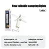 Ficklampor facklor bärbara led camping ljus utomhus multifunktionell tältlampa USB laddningsbar ficklampa vikning 231118