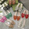 Sandali G-Slipper slipper slide Donna Scarpe ritagliate ad incastro Lady Infradito Slip On Beach Slide Flat Casual Walking