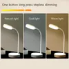 Lampes de table LED étanche USB Rechargeable lampe de bureau gradation pour Bar salon lecture Camping Protection des yeux lumière