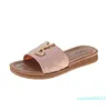 Women Sandals 23SS Fashion Slides Ladies Female Leather Dazzling Sliders Sandale Summer Shoes