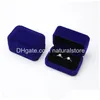 Scatole per gioielli Scatola a doppio anello Orecchini Custodia per imballaggio Custodia per esposizione regalo Organizzatore per consegna di fidanzamento Dhg0L