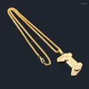 Pendentif Colliers Rj Golden Game Console Collier Souvenirs d'enfance Chaîne Enfants