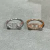 Chaine D Ancre Enchainee Ring H voor vrouw designer paar 925 zilveren diamant maat 5-8 t0p geavanceerde materialen officiële reproducties sieraden premium geschenken 027