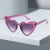 Sonnenbrille Vintage Herz Mode Marke Designer Sonnenbrille Weiblichen Großen Rahmen Anti Uv Shades Uv400 Luxus Glitter Liebe Brillen