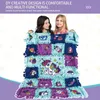 Giochi di società Artigianato Coperta annodata fai-da-te Playset Unicorni Kit per realizzare Coperte fatte a mano per bambini Giocattolo per ragazze Compleanno Regalo di Natale 231118