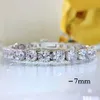 Классический дизайн Стильный браслет D ColorMoissanite Браслет из стерлингового серебра 925 пробы с бриллиантовой цепочкой