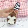 Keychains schattige hamster echte sleutelhanger pluizige dieren sleutelen charme handtas hanger voor vrouwen meisjes speelgoed drop