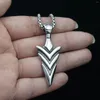 Chains 10pcs Stainless Steel Norse Viking Axe Sword Pendant Necklace