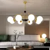 Scandinavische moderne plafondkroonluchter Home Decor Chroom/goud LED-kroonluchter Verlichting Slaapkamer Eetkamer Woonkamer Hanglamp