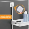 Bathroom Shelves Shelf Above The Toilet Tank Rack Punch free Multi functional Storage With Supporting Feet Accessories 230418