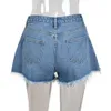 Nowe designerskie spodenki dżinsowe letnie kobiety dżinsy widokowe przyciski wysokiej talii rozciąganie krótkie spodnie mody prania retro dżinsowe szorty hurtowe 9731