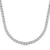 Trendy Lab Diamond Chocker Halskette 100% echtes Sterling Silber Party Hochzeit Kette Chocker Halskette für Frauen Männer Hiphop Schmuck