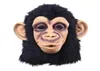 Funny Monkey Head Latex Mask Full Face Adult Mask Breathable Halloween Masquerade Fancy Dress Party Cosplay Looks Real6379779