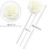 Decorative Flowers 30pcs Realistic Looking Foam Fake Roses With Stems For DIY Wedding Bouquets Baby Shower Floral Arrangements Home