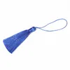 5-10 st 8 cm Tassel frans trim tillbehör för smycken som gör silkesatin tofs pensel diy örhängen hänge handgjorda hantverk dekor smycken tillverkning jewelry fynd