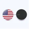 Koelkastmagneten Time Gem Qatar Brazilië Amerikaanse nationale vlag Magnetische sticker Home Decor Drop levering Garden Dhgarden DHPRX