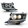 LED Headlight Bulbs for Toyota Hilux 2012-2014 LED Dual Beam Lens Running Lights DRL High Beam Headlights Assembly