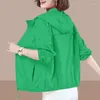 Kvinnorjackor Chiffon Långärmad skjortor Kvinnor Solid Elegant Sun Protection Breattable Coat Ladies Stylish Fashion Loose Outwear G241