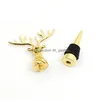 Bar Tools Metal Red Wine Bottle Stoppers Creative Deer Head Beer Champagne Sealing Stopper Christmas Party Decoration Drop D DHGARDEN DHNK4