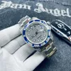 5A para hombre Movimiento mecánico automático GMT relojes Deluxe Negro Azul Cerámica Zafiro Dial Jubileo Pulsera Reloj relojes de lujo para hombre