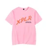 남자 T 셔츠 XPLR SAM과 COLBY DARE MERCH T-SHIRT CREWNECK SHORT SLEEVE TEE TEE 남자 TSHIRT HARAJUKU Streetwear 2023 Fashion