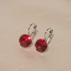 Klassiska romantiska smycken Rund Clear Crystal drop örhängen för kvinnor Elegant bröllopsfest örhängen brincos smycken Bijoux 2020 örhängen DEGLE Earrings Womens