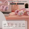 Cell Phone Earphones Cute Pet Headset Glowing Wireless Bluetooth Compatible Headphones with Mic LED for Kids Children Girls Gifts 231117