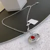 Créateur de mode Marque Pendentif Colliers Saturne De Luxe Femmes Sautoirs Bijoux En Métal Perle Planète Collier cjeweler Pour Femme Chaîne gghe