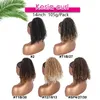 Krótki puszysty Afro Curly Ponytail Włosy dla kobiet Kinky Chinly Curly Sznurka Kucyk w włosach Syntetyczny Krążony Fakie