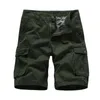 Мужские шорты летние мужские мульти карманные военные грузовые шорты мужской хлопковые зеленые мужские мужские тактические шорты короткие брюки без ремня 230419