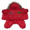 Abbigliamento per cani Tuta con cappuccio Impermeabile Piccolo aviatore in pile Cappotto invernale Tuta da neve Outdoor Cat Parka Giacca in stoffa Drop 231118