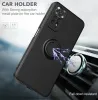 Flüssiges Silikon Soft Case für Xiaomi Redmi Note 11S 12 10T 11 Lite 11T POCO X3 X4 F3 M4 Pro 5G Telefon weiche stoßfeste magnetische Ringhalter Schutzhülle