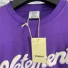 T-shirts pour hommes Purple 3D Foam Printing T Shirt Hommes Femmes Surdimensionné Blanc Lettre Broderie Top Tees T-Shirt T230419