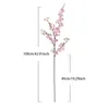 Decorative Flowers 4 Fork Artificial Cherry Blossom Long Branch Silk Fake Flower Pink White Home Wedding Garden Decoration Simulation