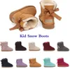 2024 Nuovi stivali Bambini Australia Scarponi da neve Designer Scarpe per bambini Inverno Classico UGGsity Ultra Mini Botton Neonati maschi Ragazze Stivaletti alla caviglia Kid Pelliccia scamosciata DF570