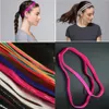 2PC Headbands Yoga Hair Bands Women Sweatbands Anti-slip Elastic Rubber Football Running Sports Headband For Women Hair Accessories Head Band Y23