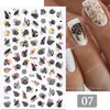 3D Nail Sticker Flower Leaf Pattern Adhesive Transfer Geometrics Slider DIY Nail Art Accessories Manicure Decoration Nail ArtStickers Decals nail art tools