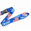 Andere feestelijke feestbenodigdheden Trump Lanyards U.S.A verwijderbare vlag van de Verenigde Staten Key Chains Id Badge Hanger Gift Moble Telefoon Dhuiy