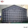 Free Air Shipping Outdoor Activities 20FT Giant Black Portable Disco Nightclub Mobile Night Club Inflatable Party Tent