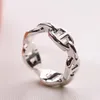 Chaine d Ancre Enchainee Ring H für Designerpaar 925 Silber Diamant Größe 5-9 Advanced Material Counter Advanced Materials Markendesigner Premium Geschenke 026