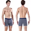 Underpants 3Pcs Open Men's Panties Brand Cotton Boxer Shorts Mens Boxers Sexy Man Underwear Lots Male Family Boxershorts