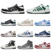 Designer Homens Sapatos Atlético Skelet Bones Runner Mulheres Preto Branco Azul Verde Esportes Skel Top Baixo Couro Genuíno Lace Up Trainer Basquete Sapatos Casuais Sapatilhas S19