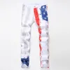 Jeans pour hommes FUAMOS mode personnalisée 3D imprimé Stretch coréen jean hommes modèle de rue européen américain coupe ajustée Denim pantalon 231118