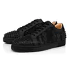 Red Bottoms Designer Shoes Men Women Loafers Rivets Low Studed Black Sude White With Holes Sneakers Trainers With Box Size 35-47