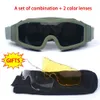 Skidglasögon Militär taktisk vindtät Airsoft Paintball Glasses Men 'War Game Camping Vandring Sand Prevention UV400 231118