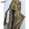 Ethnic Clothing WINYI holiday party Dress fashion dress for womenlady Elegant oversized kaftan african print caftan for ladieswomen 230419