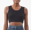 Damestanktopjes Camis-kleding Anagram-geborduurde tanktop van katoenmix Designer T-shirts Yogapak Gebreide Fiess-sportbeha Mini Femme Cropped dames-T-shirts Tops