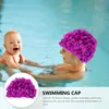 Bonnets de bain femmes bonnets de douche Vintage nager filles dames chapeaux pétale à la main fleur natation P230418