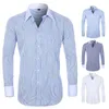 Herrenhemden 2023 Streifen für Herrenbekleidung Oberteile Camisa Masculina Blusas Ropa Camisas De Hombre Chemise Homme Blusen Langarm-T-Shirts