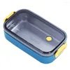 Dinnerware Sets Portable Lunch Case Easy To Clean Bento Holder Buckle Closure Large Capacity Meal Preservation